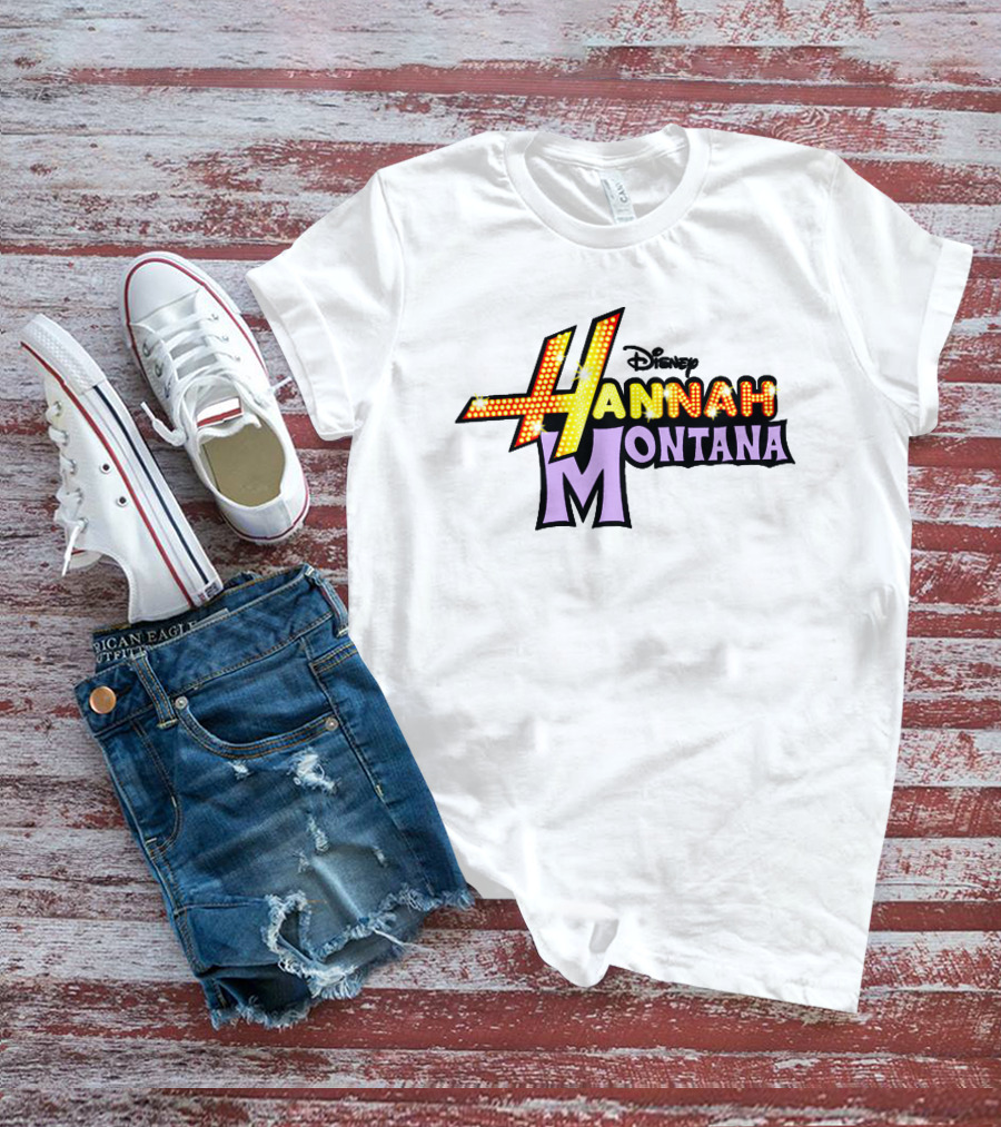 Disney Hannah Montana Logo Miley Cyrus T-Shirt