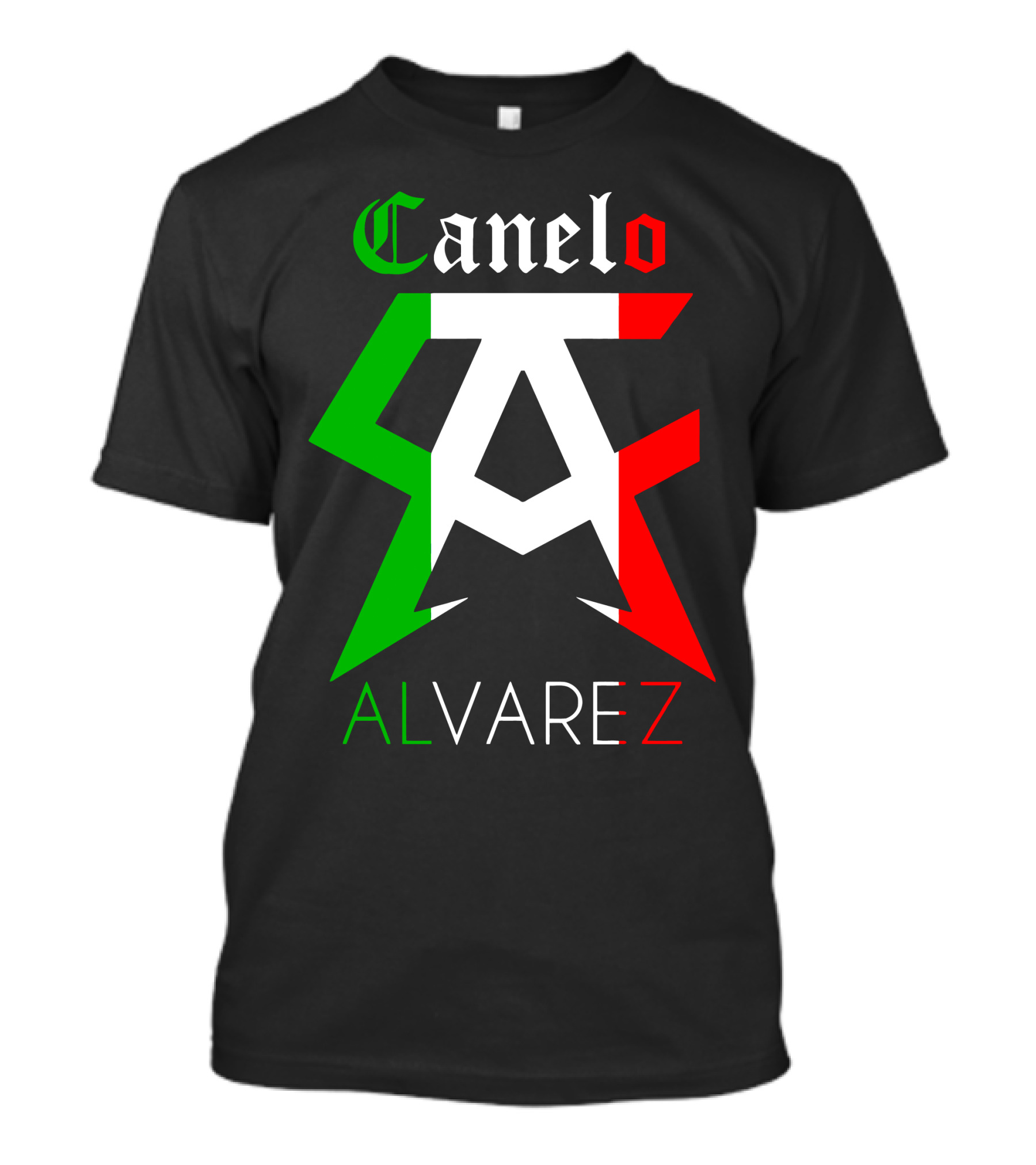 Canelo Alvarez Mexican Flag Colors CA T-Shirt
