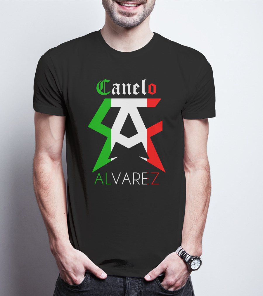 Canelo Alvarez Mexican Flag Colors CA T-Shirt