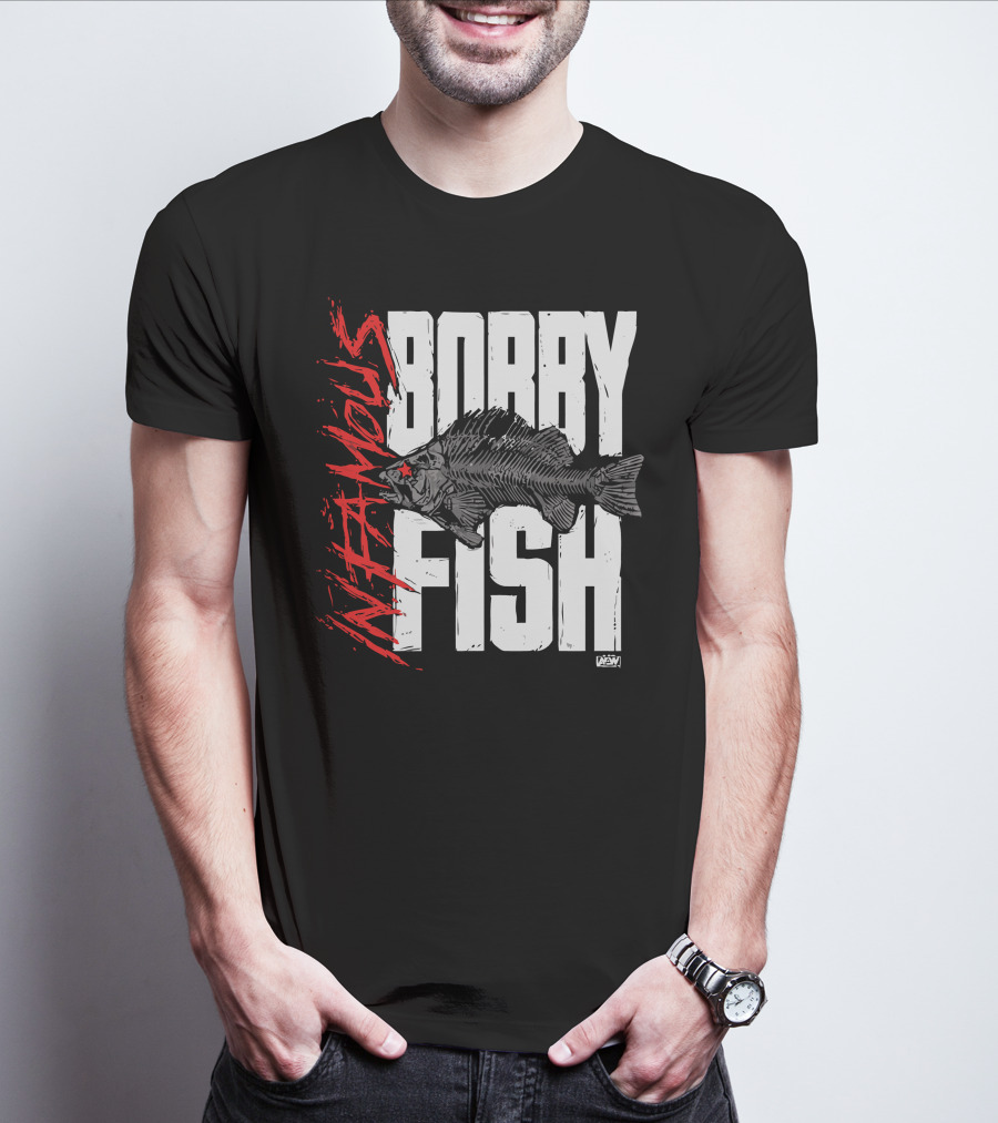 Bobby Fish Infamous AEW Red Star T-Shirt