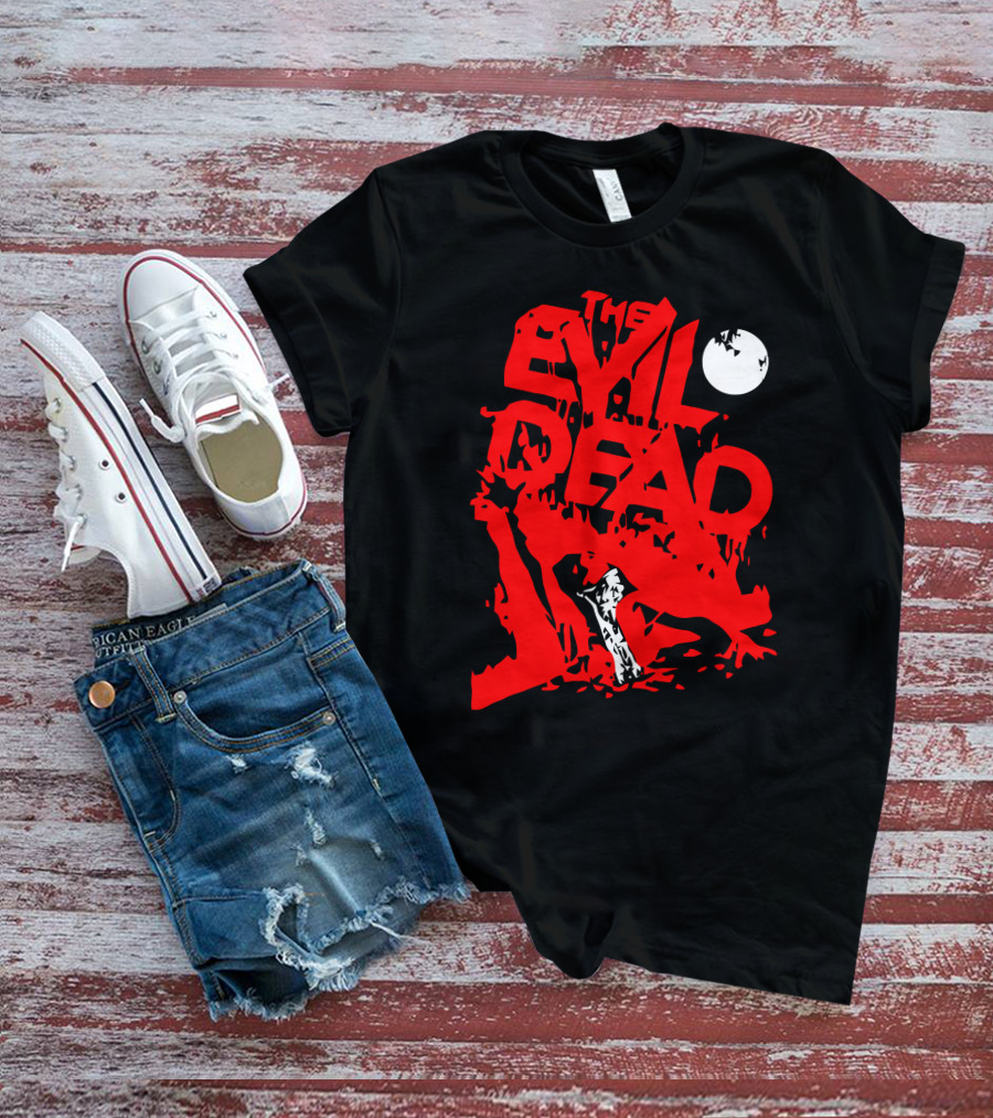 The Evil Dead Red Axe Moon T-Shirt