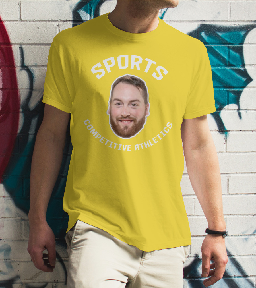 SPORTS COMPETITIVE ATHLETICS BEARDED FACE T-Shirt