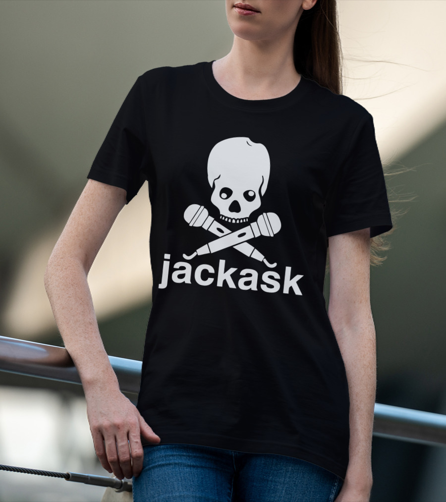 Jackask Jacksfilms Skull And Microphones T-Shirt