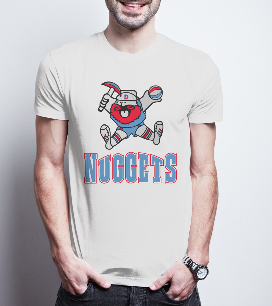 Denver Nuggets Old School Miner Mascot T-Shirt