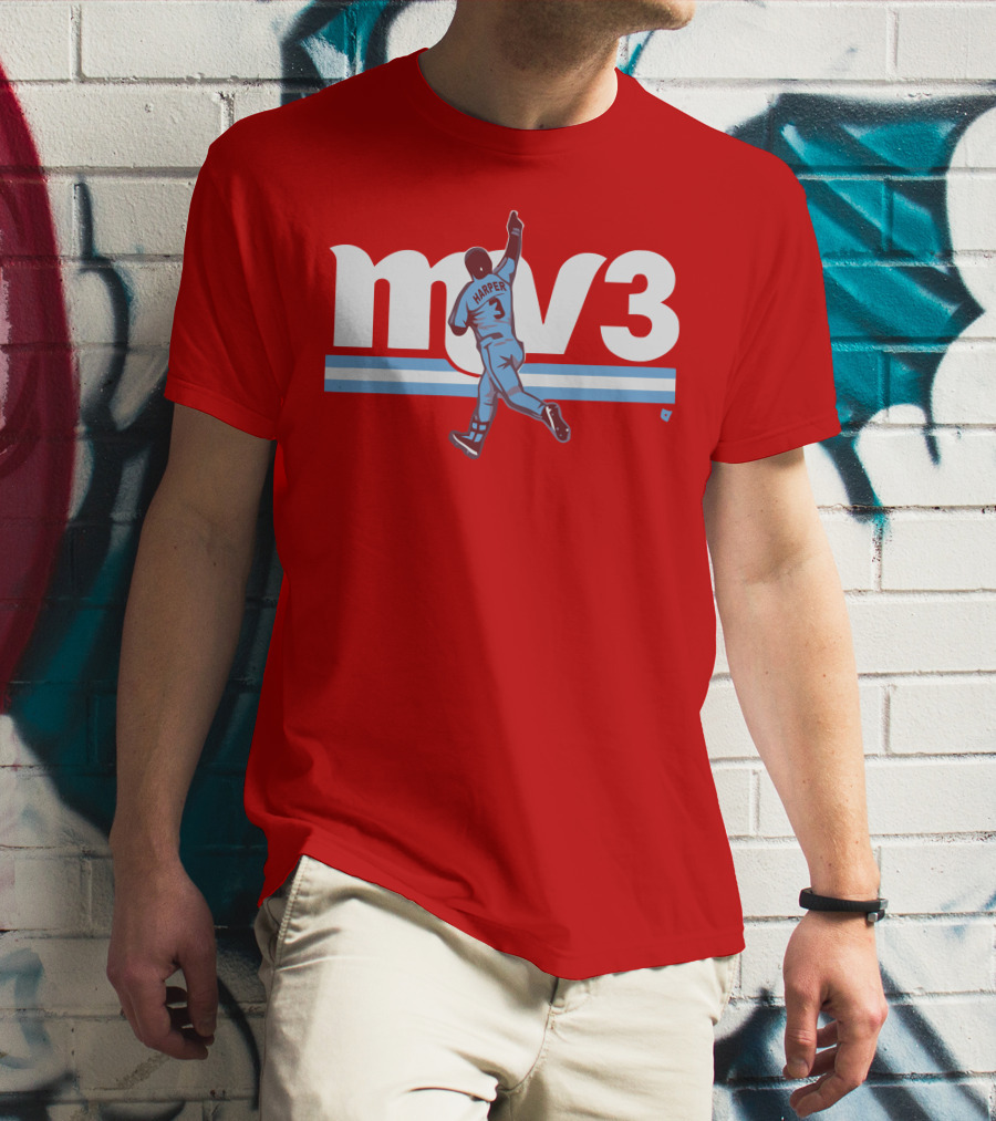 Mv3 Bryce Harper Athletic Tribute Jumping T-Shirt