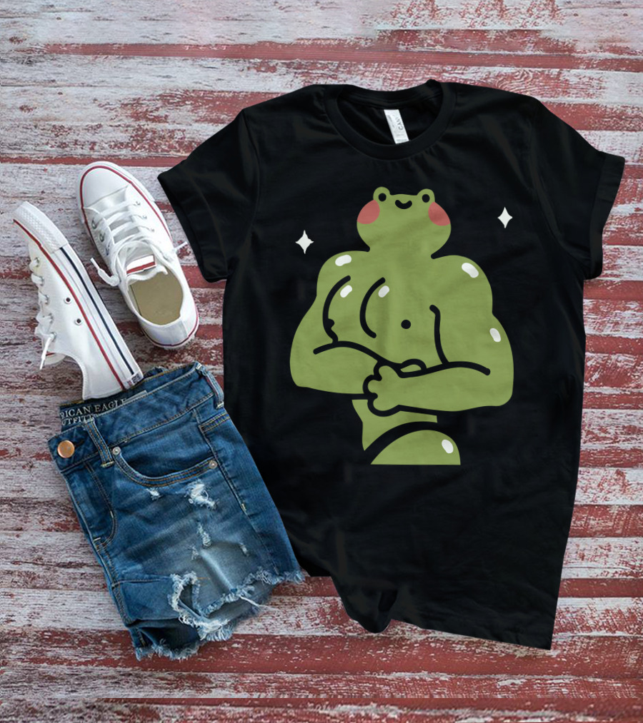 Muscular Ila Frog Con Recovery Pose T-Shirt
