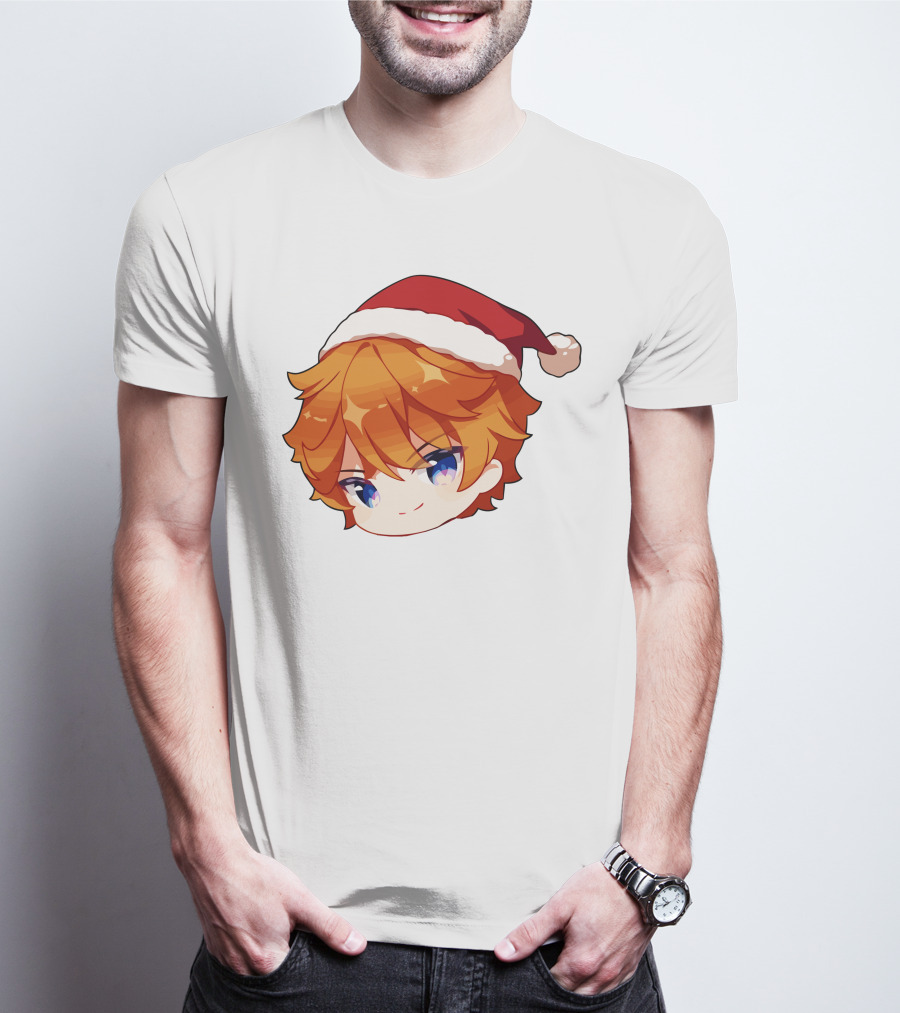 Griffin Burns Chibi Childe Xmas Santa Hat T-Shirt