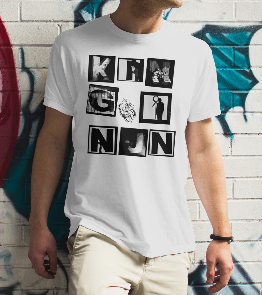 KING NUN SQUARES MERCH BLACK WHITE BLOCKS T-Shirt