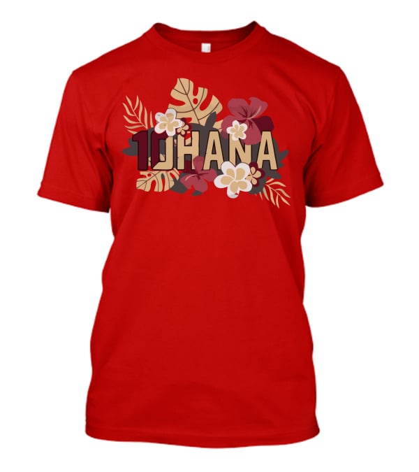 Mckenzie Milton 10Hana Hawaiian Garnet Floral T-Shirt