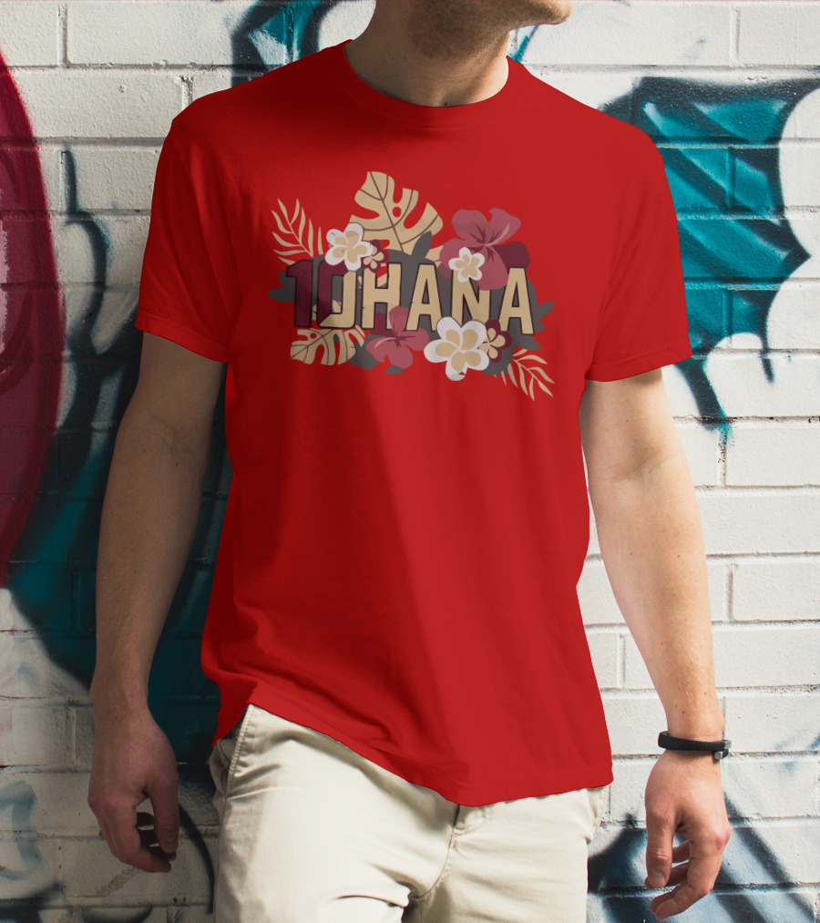 Mckenzie Milton 10Hana Hawaiian Garnet Floral T-Shirt