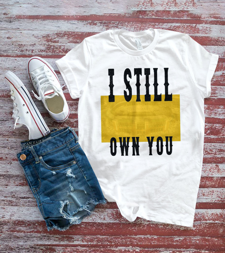 Allen Lazard I Still Own You Stadium Background T-Shirt