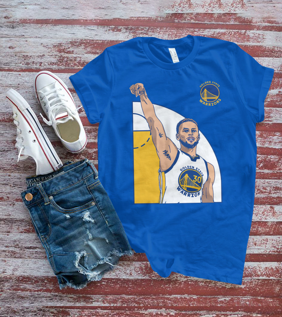 Stephen Curry Golden State Warriors NBA Royal 30 T-Shirt