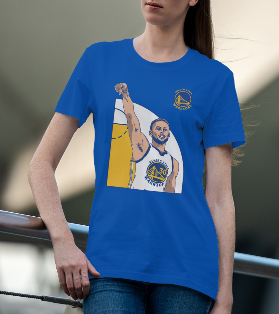 Stephen Curry Golden State Warriors NBA Royal 30 T-Shirt