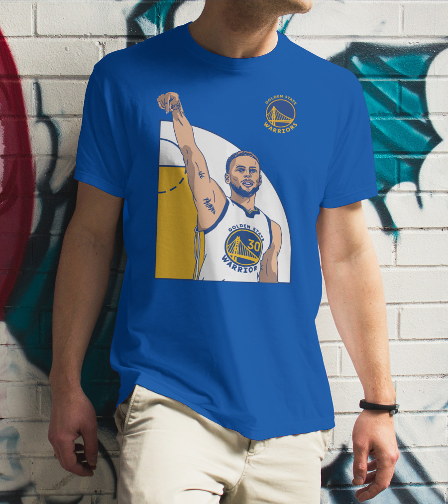 Stephen Curry Golden State Warriors NBA Royal 30 T-Shirt