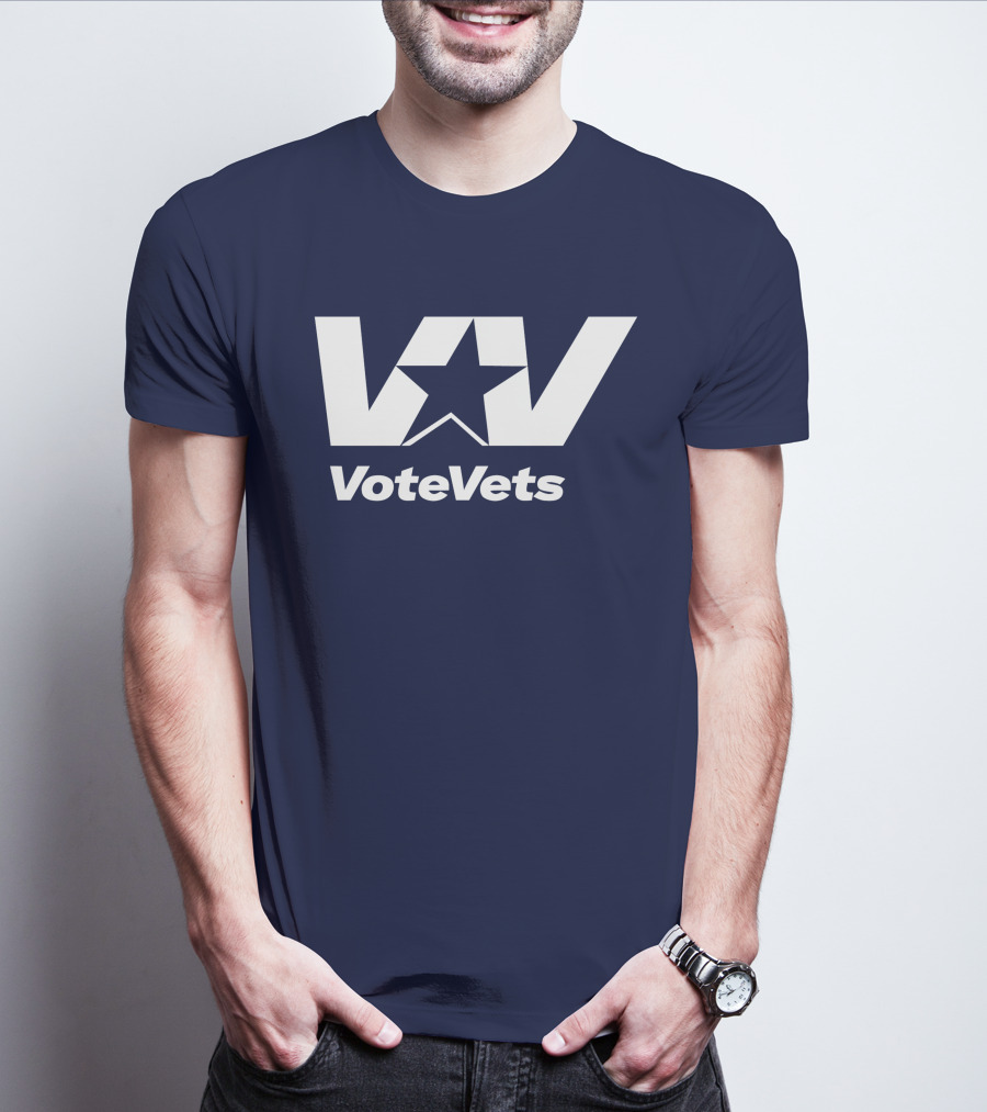 VoteVets Star Logo Promoting Veterans Engagement T-Shirt