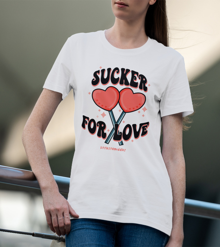 Sucker For Love Heart Lollipops Littlestomiddles T-Shirt