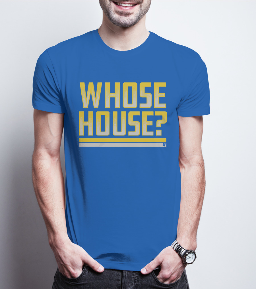 Los Angeles Rams Whose House Blue T-Shirt