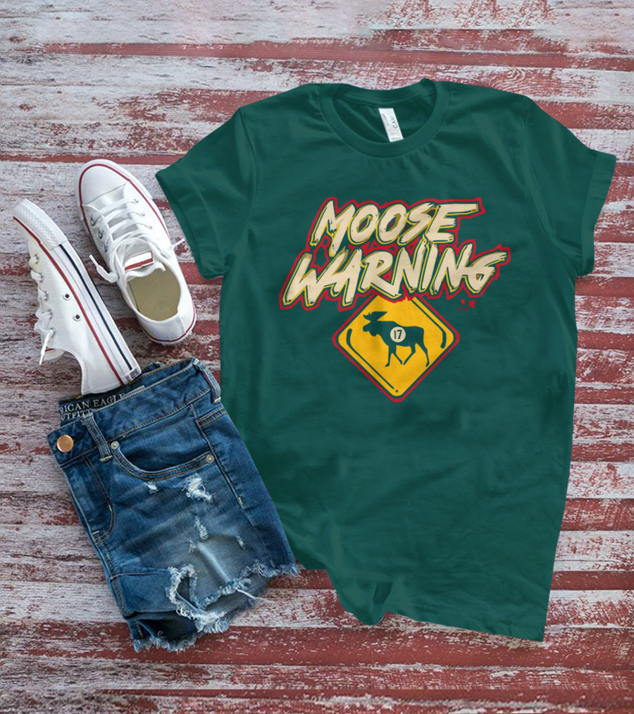 Moose Warning 17 Marcus Foligno T-Shirt
