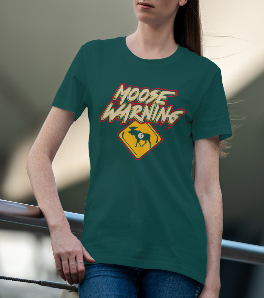 Moose Warning 17 Marcus Foligno T-Shirt