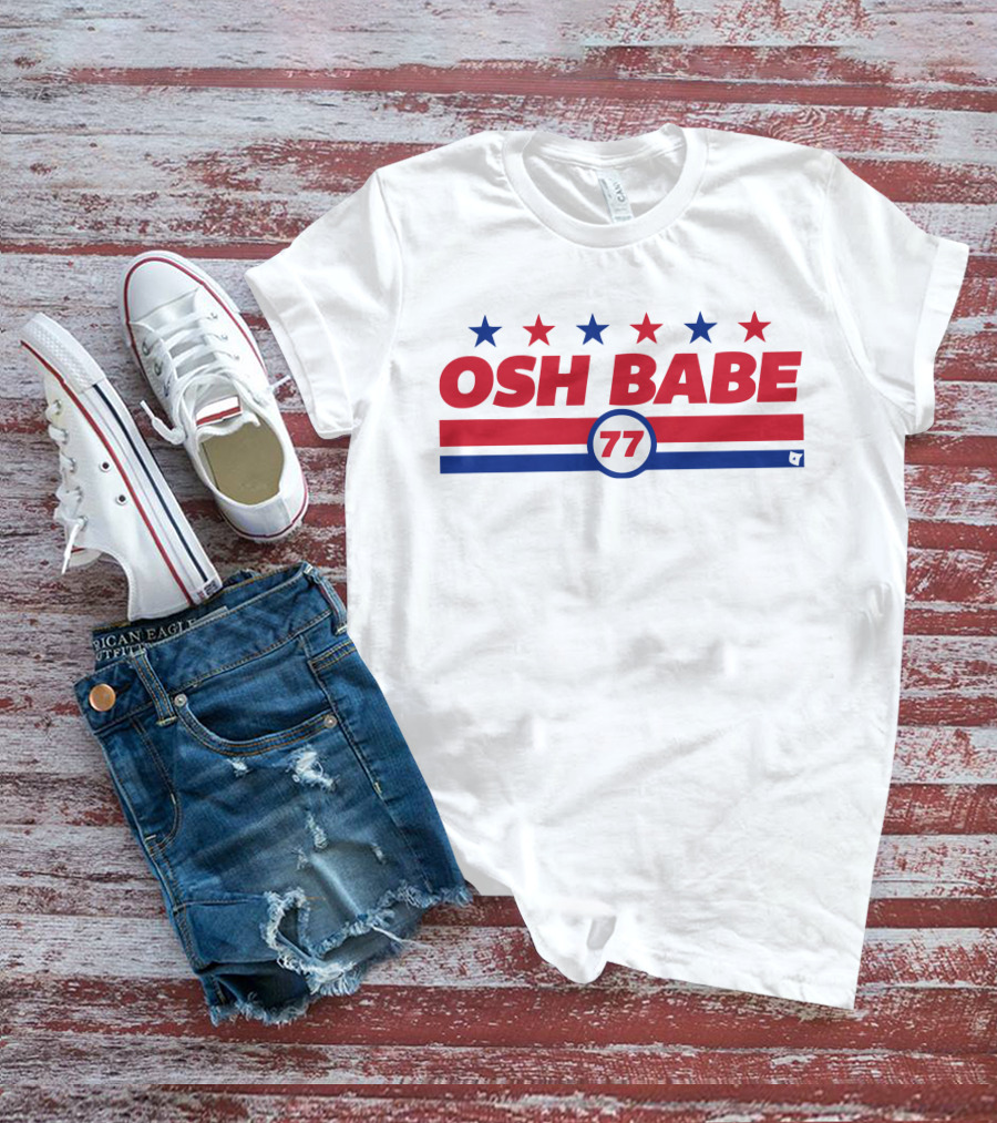 OSH BABE 77 Stars Stripes T.J. Oshie T-Shirt