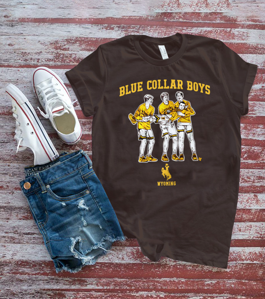 Blue Collar Boys Wyoming Basketball Team T-Shirt