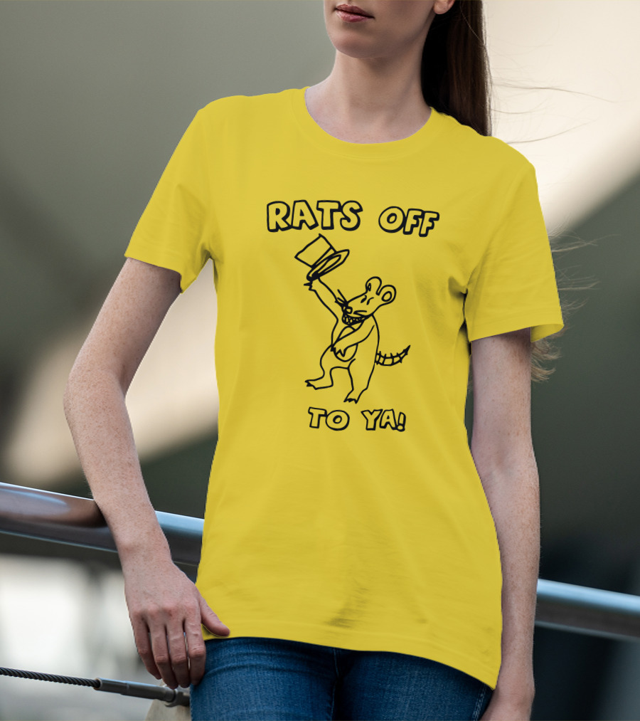 Rats Off To Ya Dancing Rat Top Hat T-Shirt