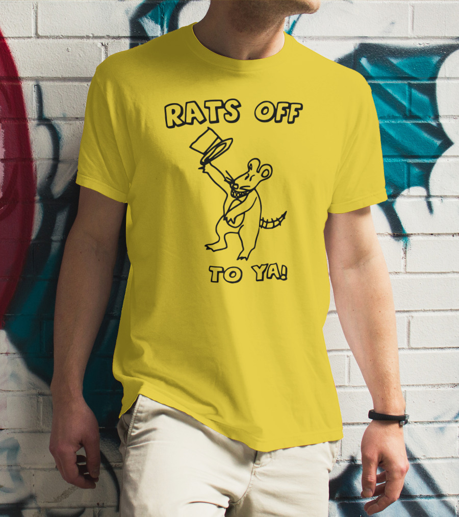 Rats Off To Ya Dancing Rat Top Hat T-Shirt