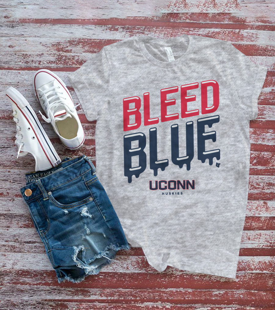 BLEED BLUE UCONN HUSKIES T-Shirt