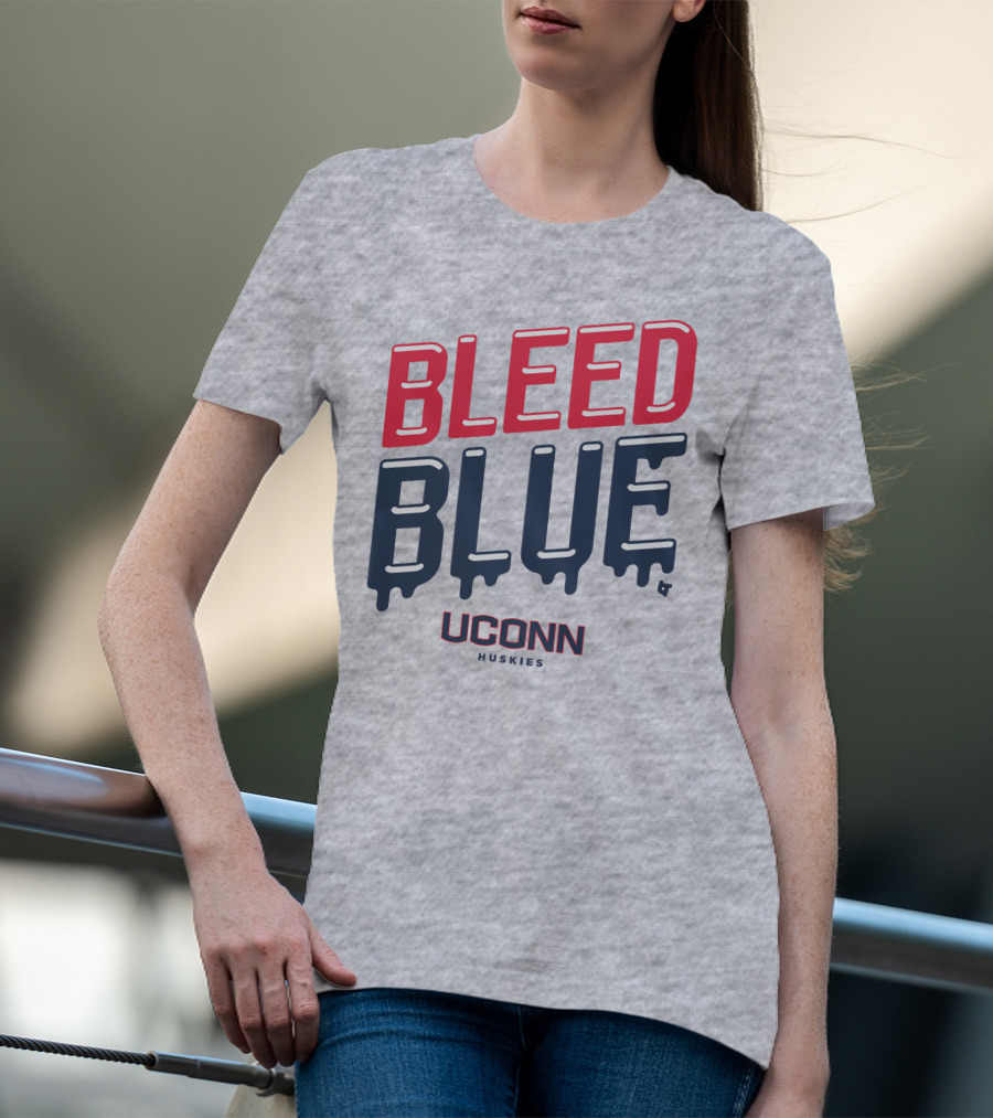 BLEED BLUE UCONN HUSKIES T-Shirt