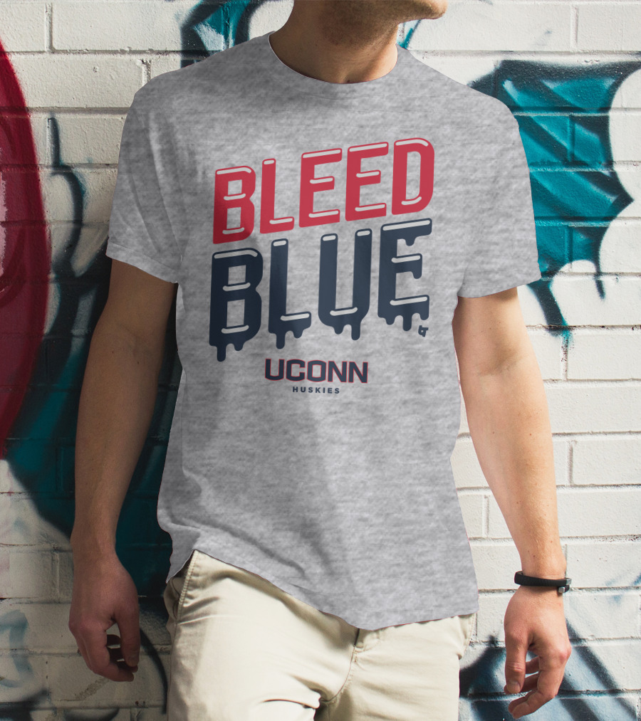 BLEED BLUE UCONN HUSKIES T-Shirt