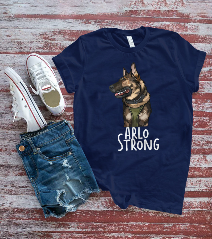 Arlo Strong German Shepherd Drawing T-Shirt