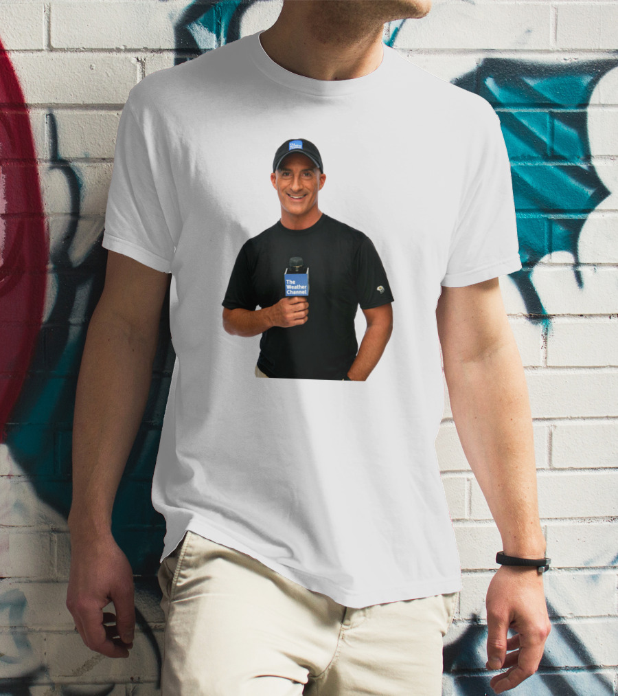 Jim Cantore The Weather Channel Mic And Cap T-Shirt