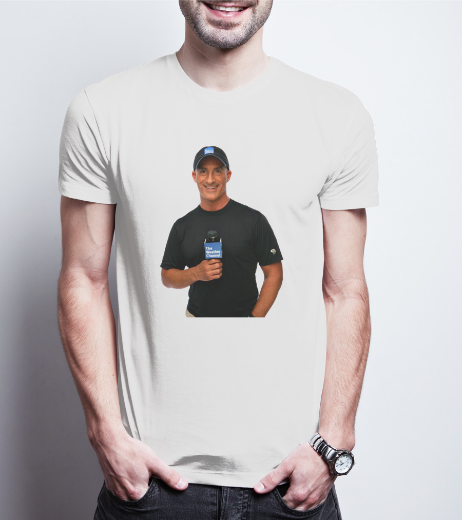 Jim Cantore The Weather Channel Mic And Cap T-Shirt