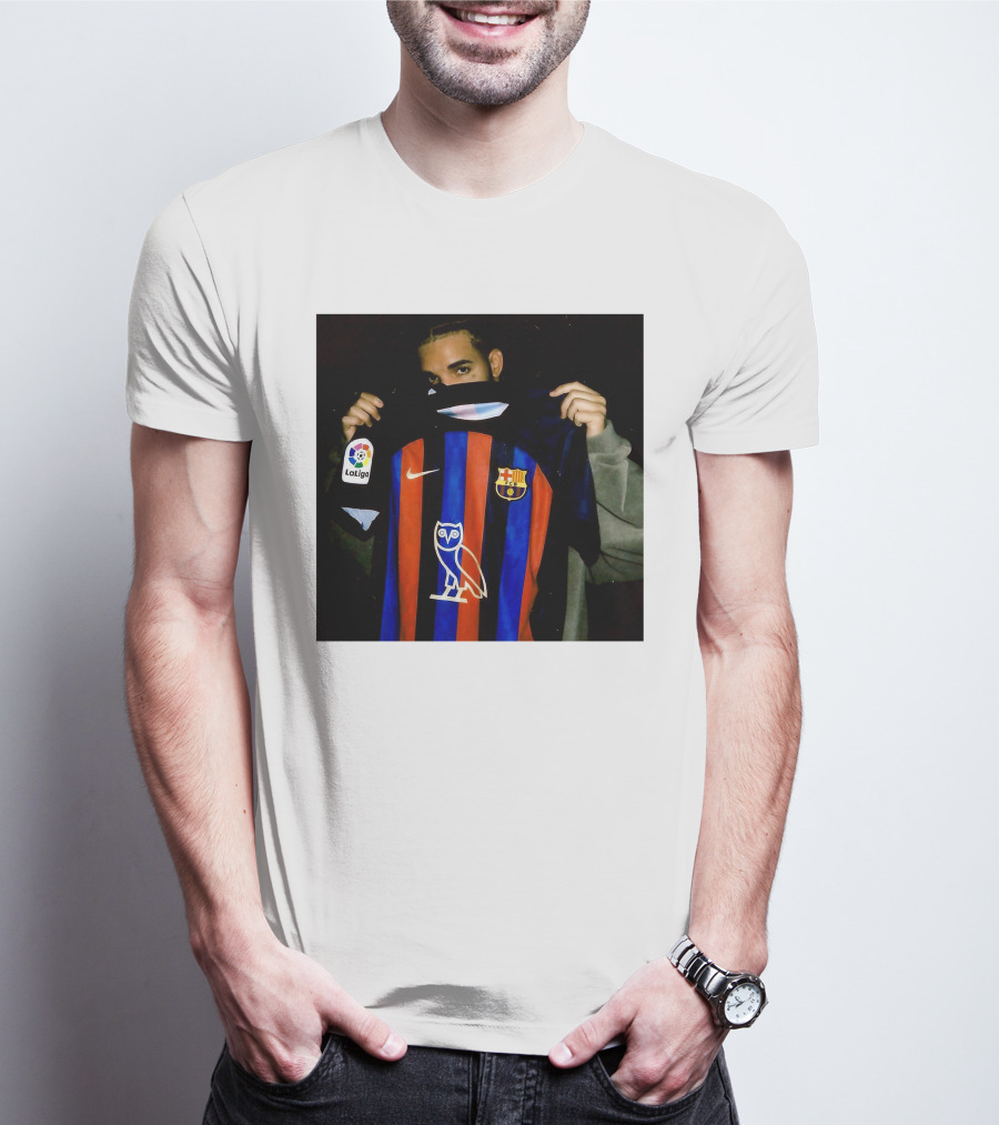 Drake Barcelona La Liga OVO FC Barcelona Jersey T-Shirt