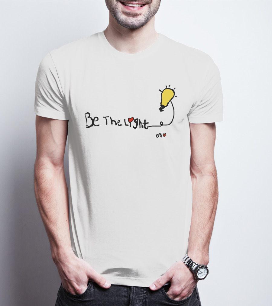 Be The Light Heart Lightbulb GH T-Shirt