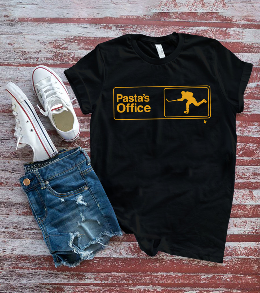 David Pastrnak Pasta's Office Hockey T-Shirt