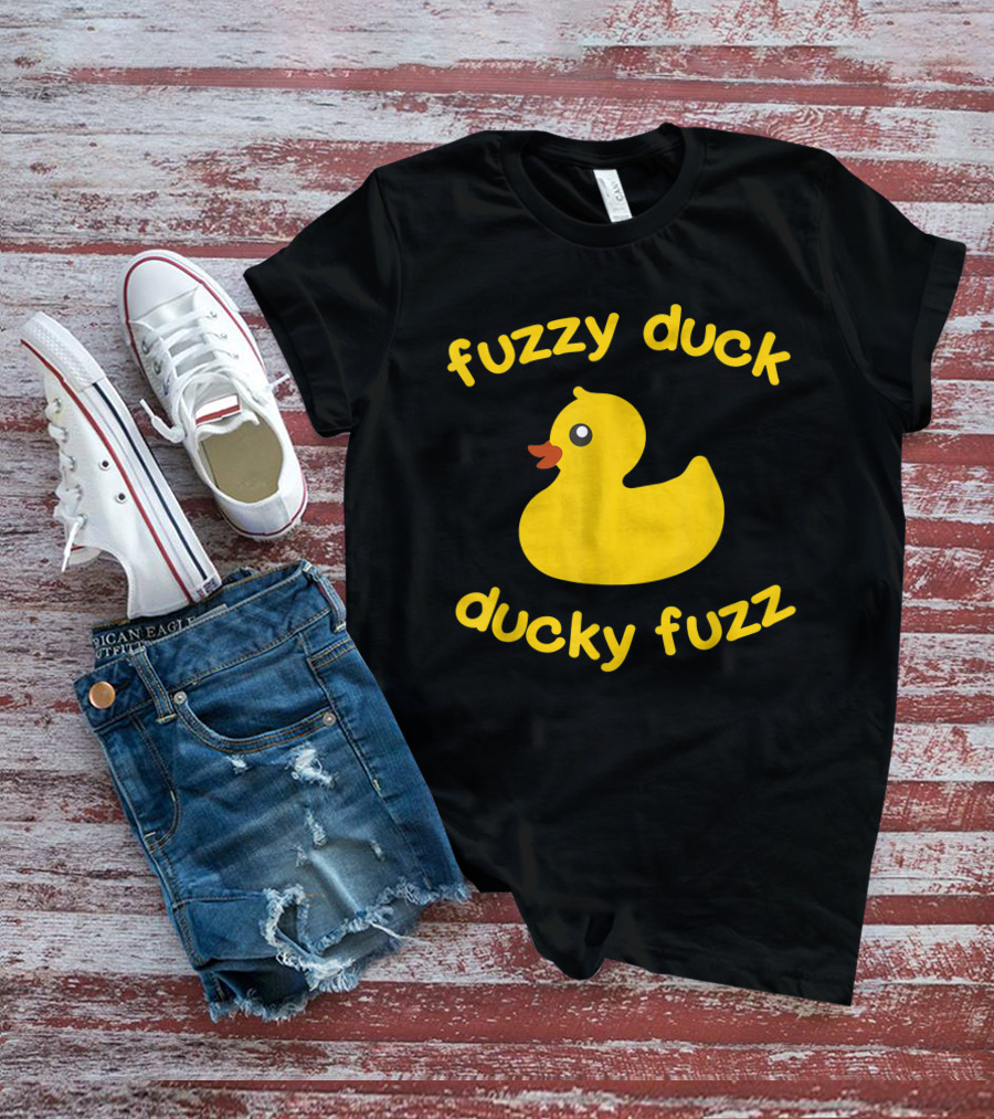 Fuzzy Duck Ducky Fuzz Rubber Duck Toy T-Shirt