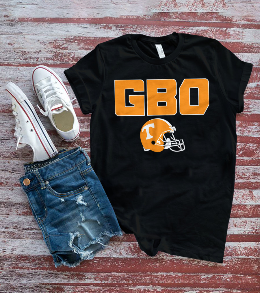 GBO Tennessee Football Go Big Orange T Helmet T-Shirt