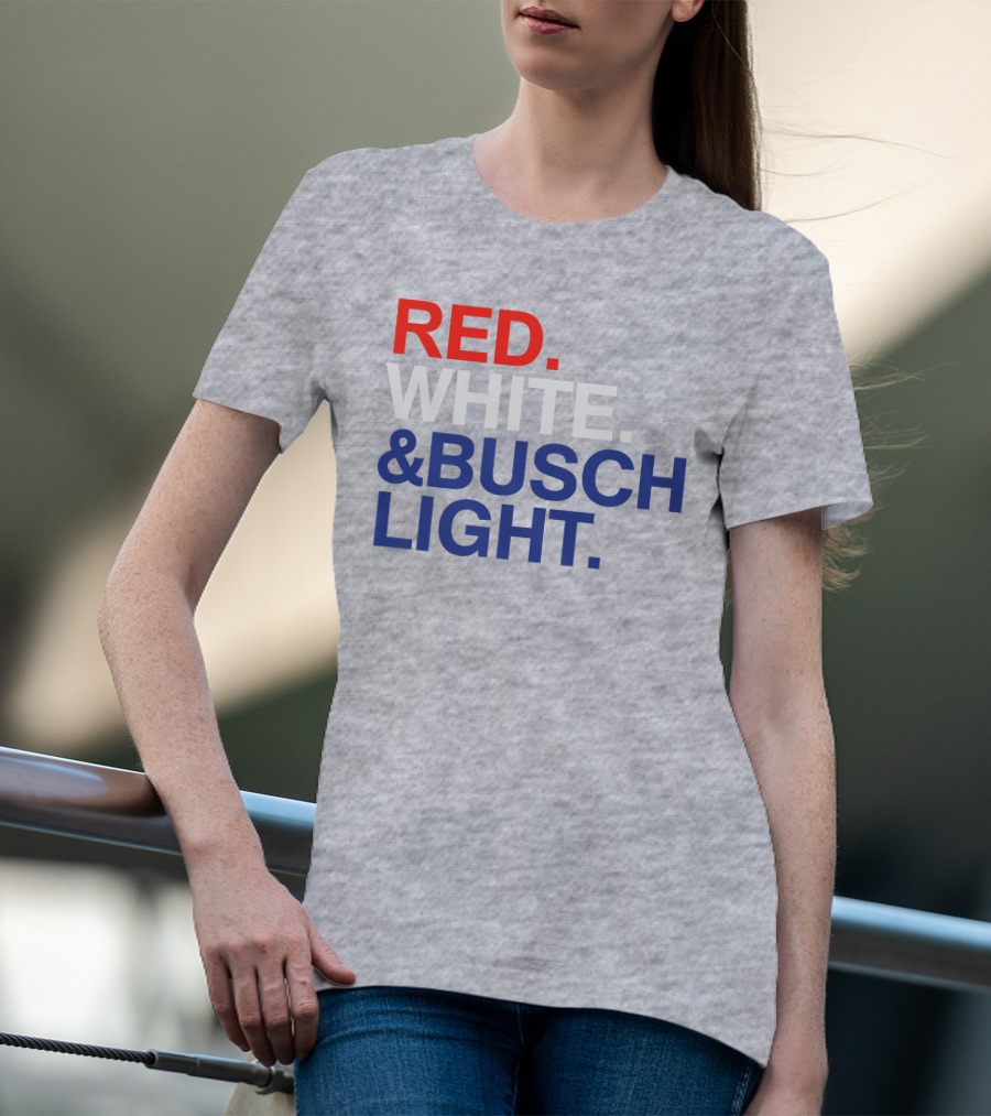 Rodney Davis Red White And Busch Light T-Shirt