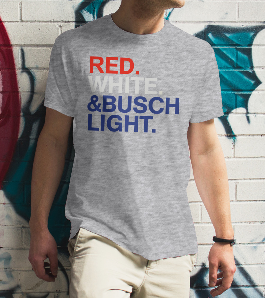 Rodney Davis Red White And Busch Light T-Shirt