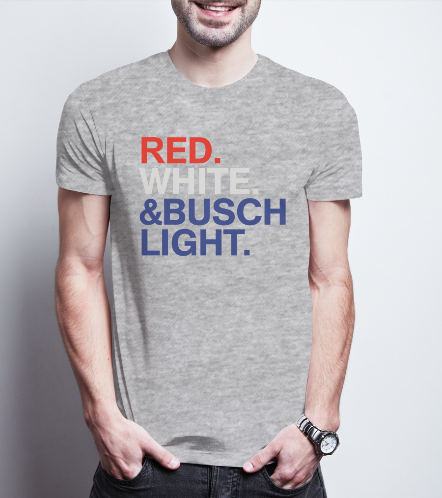 Rodney Davis Red White And Busch Light T-Shirt