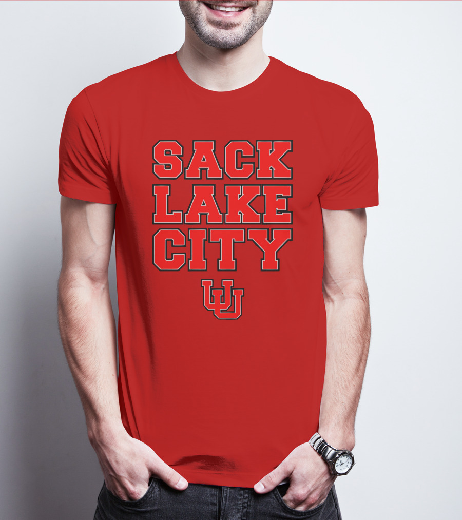 Sack Lake City Utah Football U T-Shirt