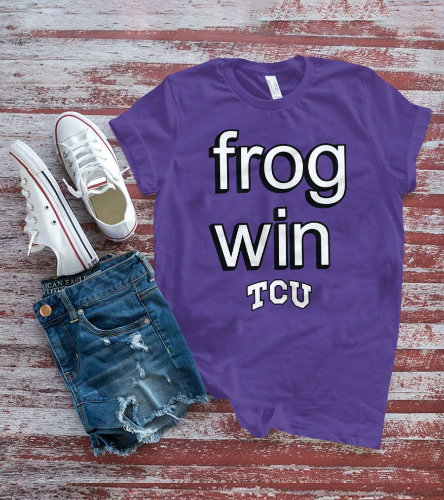 Frog Win TCU Football T-Shirt