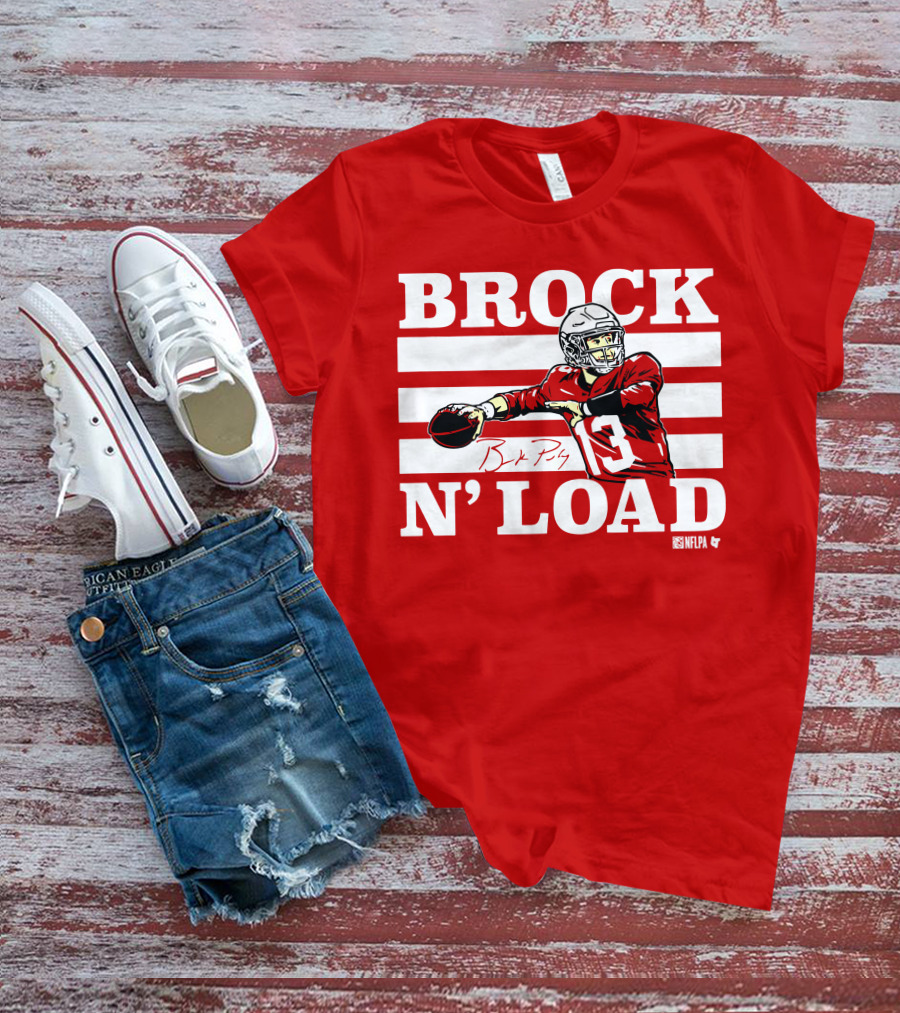 BROCK PURDY BROCK N LOAD NFLPA Football T-Shirt
