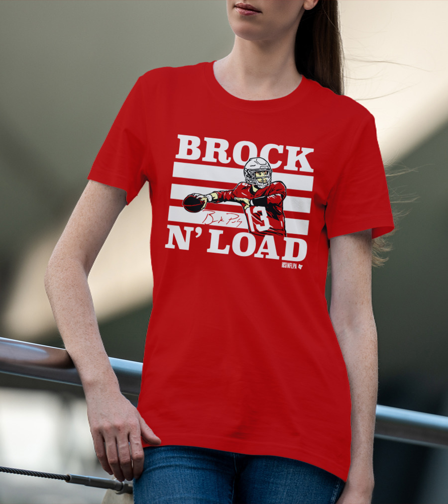 BROCK PURDY BROCK N LOAD NFLPA Football T-Shirt