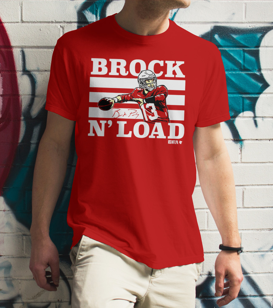 BROCK PURDY BROCK N LOAD NFLPA Football T-Shirt