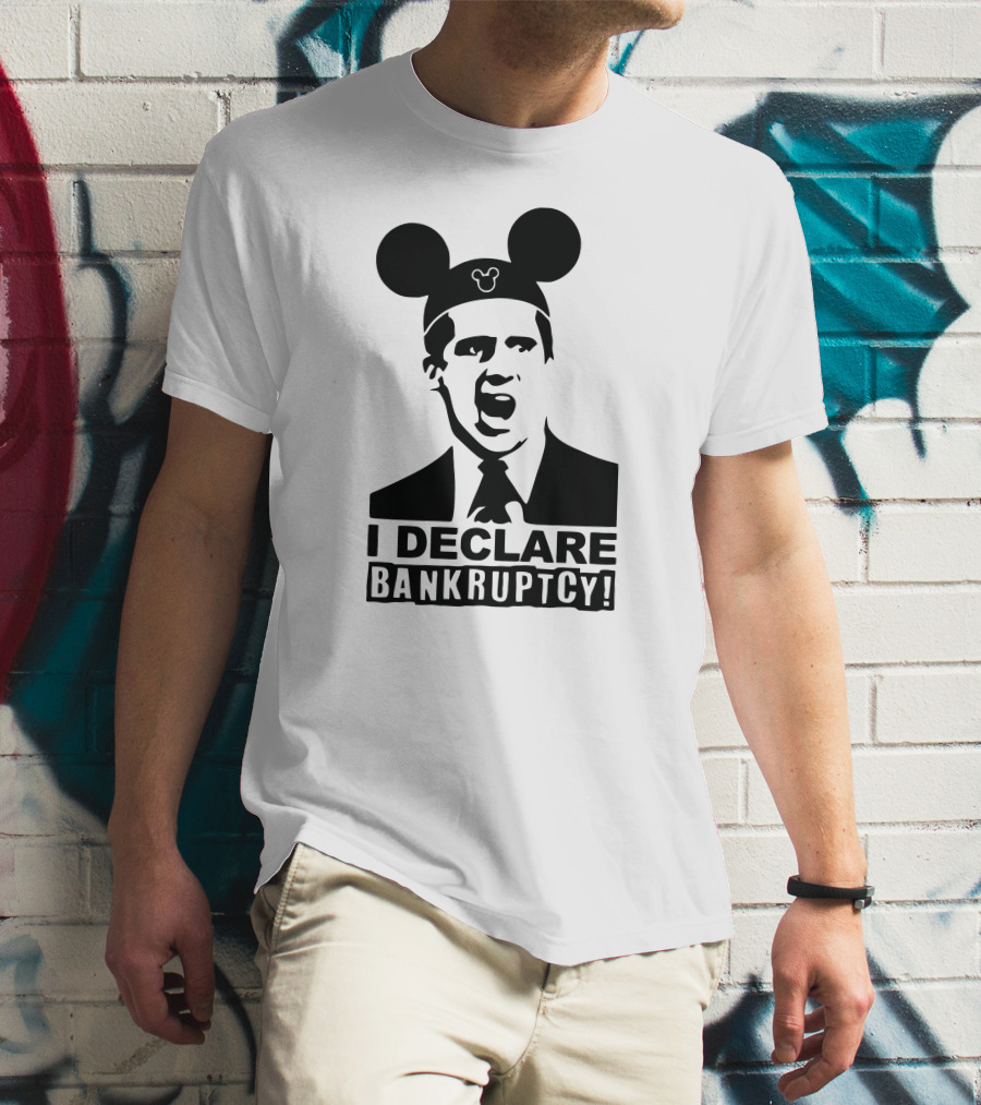 I Declare Bankruptcy Parody With Mickey Ears T-Shirt