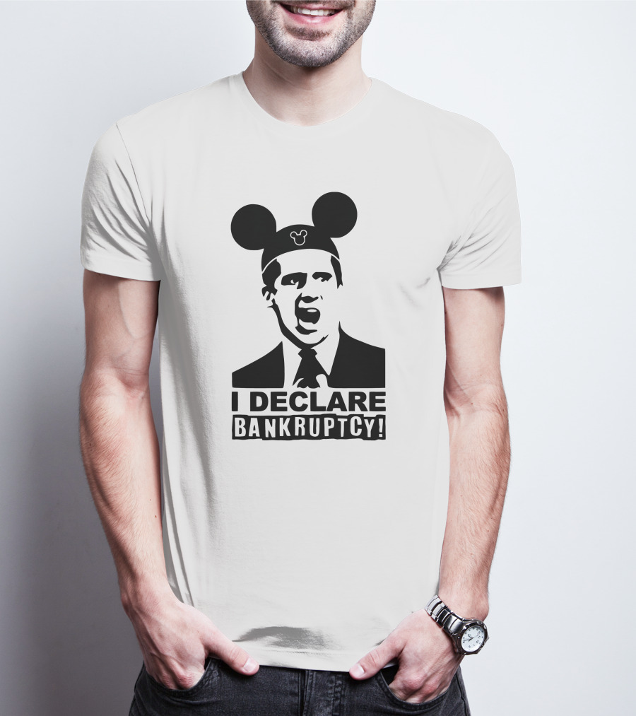 I Declare Bankruptcy Parody With Mickey Ears T-Shirt