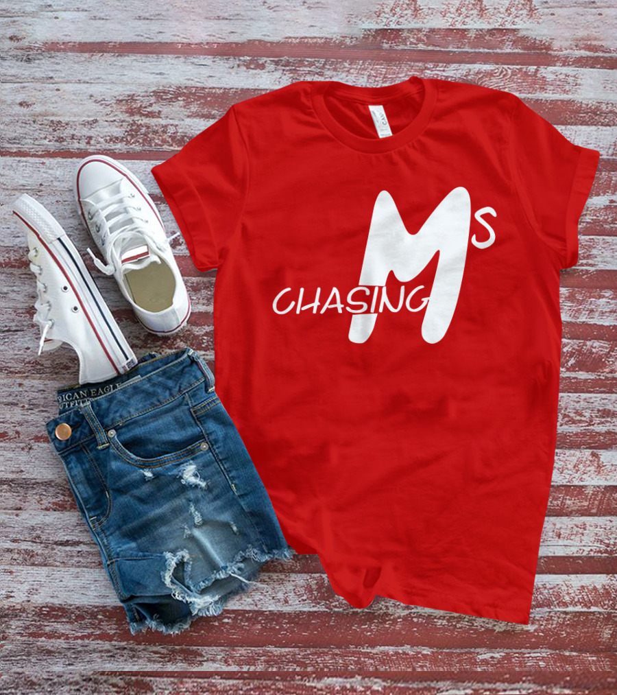 Chasing Ms Retro Style Bold Red T-Shirt