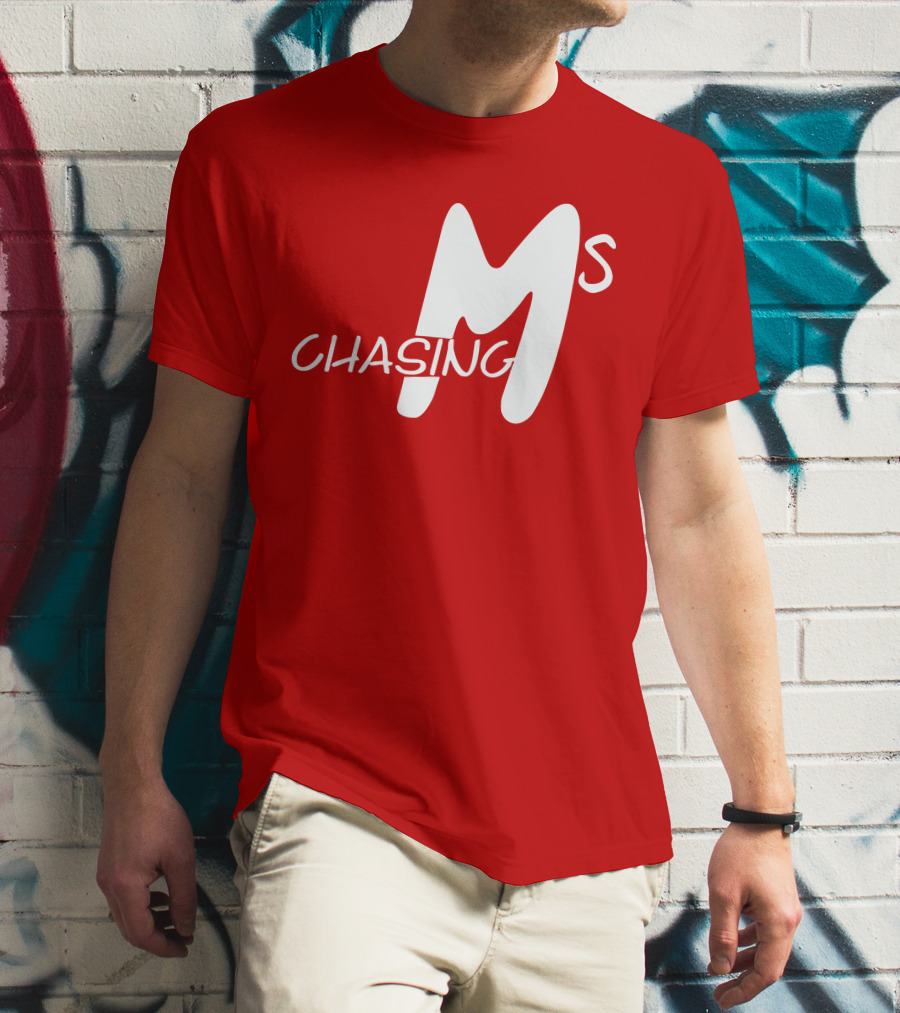 Chasing Ms Retro Style Bold Red T-Shirt